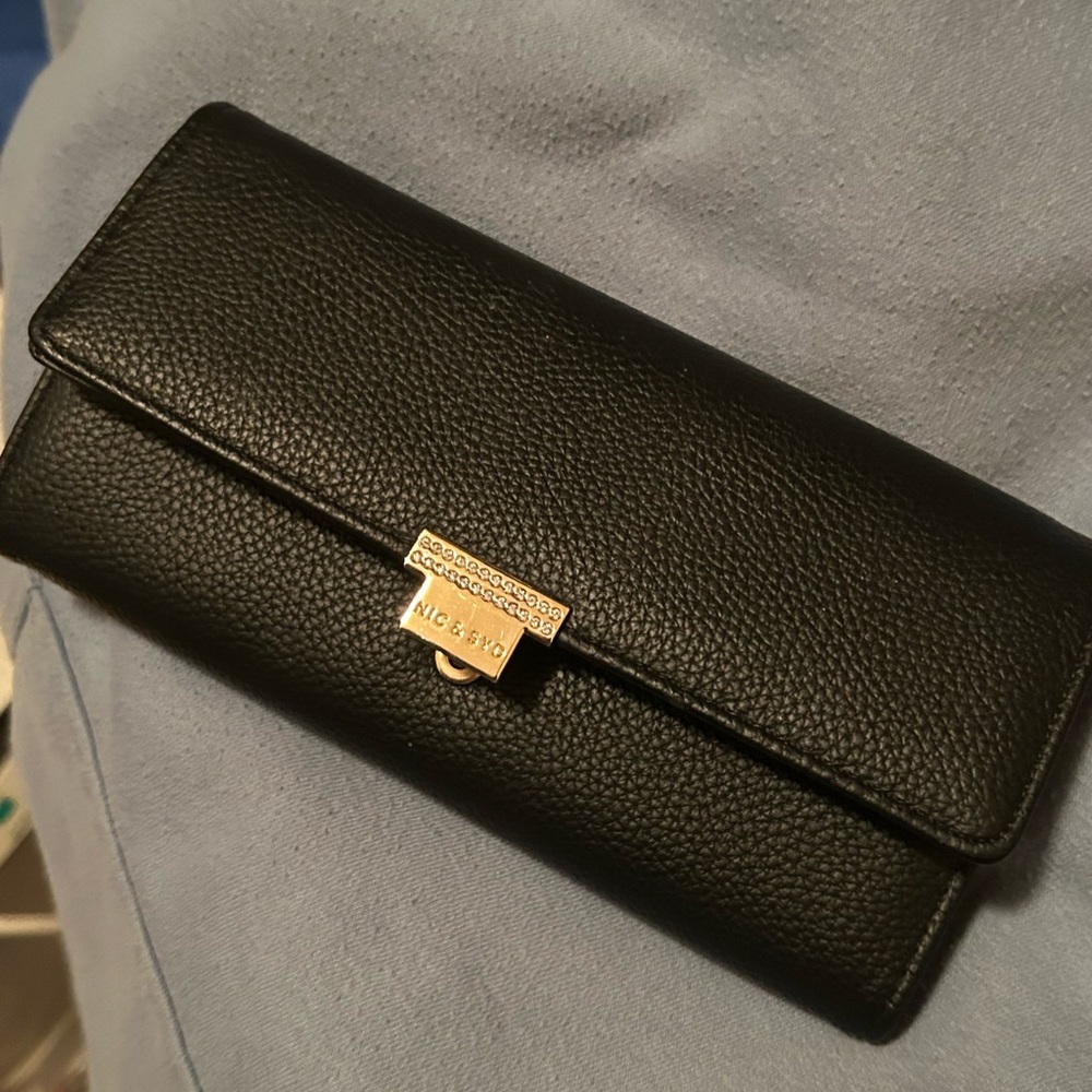 Black Leather Wallet! BNWT!